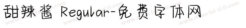 甜辣酱 Regular字体转换